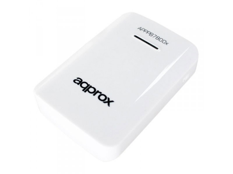 POWER BANK UNIVERSAL 7800mAh WHITE APPROX